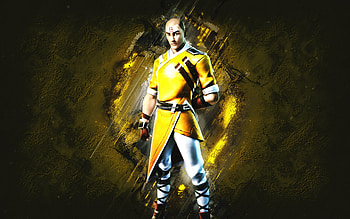 Fortnite Yellow Gan Skin, Fortnite, main characters, yellow stone background, Yellow Gan, Fortnite skins, Yellow Gan Skin, Yellow Gan Fortnite, Fortnite characters HD wallpaper