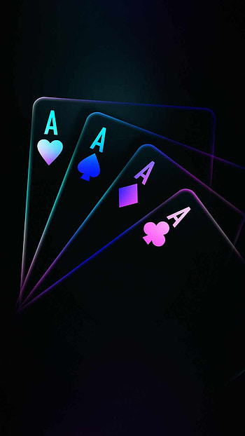 Ace Cards , Neon Card HD phone wallpaper