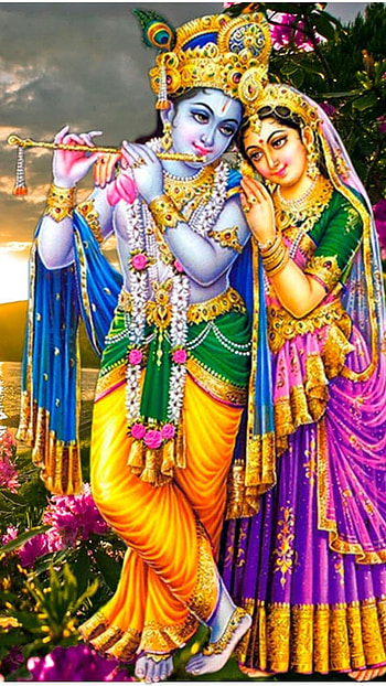Radha Krishna, scenery HD phone wallpaper
