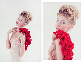 red roses, model, roses, prety, red, lovely, female, nice HD wallpaper