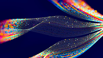Colorful Dots Wavy Lines Bokeh Abstraction Abstract HD wallpaper