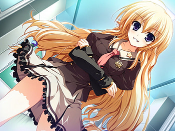 Tae Kurayashiki, anime girl, brown, anime school girl, akatsuki no goei, anime, school uniform, school girl HD wallpaper