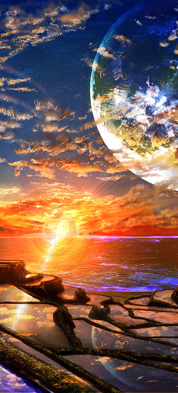 Anime, landscape, anime landscape HD phone wallpaper