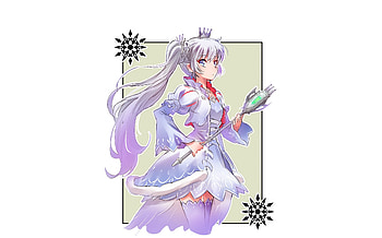 White dress, confident, weiss schnee HD wallpaper