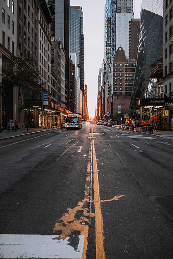 Transport, Cities, Building, Road, Asphalt, Street, Urban HD phone wallpaper