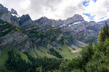 Landscape, Nature, Trees, Mountains, Slope HD wallpaper