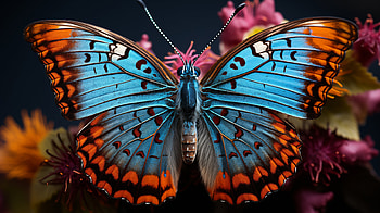 Stunning Blue Butterfly, Animal, butterfly HD wallpaper