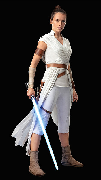 lightsaber, Jedi, Daisy Ridley, movie, Star Wars: The Rise of Skywalker HD phone wallpaper