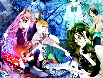 Rock Stars!, music, muscian, stars, manga, grunge anime , band HD wallpaper