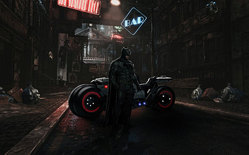 Batman In Cyber World, batman, superheroes, artist, artwork, digital-art, artstation HD wallpaper