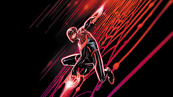 Miles Morales Spiderman Tron Ares, miles-morales, spiderman, tron-ares, superheroes, artwork, art, digital-art HD wallpaper