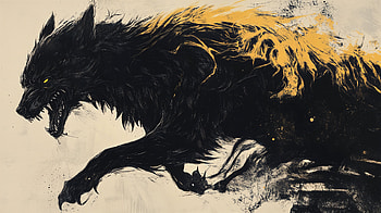 Fenrir: Ultra of the Mythical Wolf, fenrir, wolf, Artwork, fantasy HD wallpaper