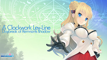 A Clockwork Ley-Line, blue eyes, blonde, anime, pretty, black gloves, girl HD wallpaper