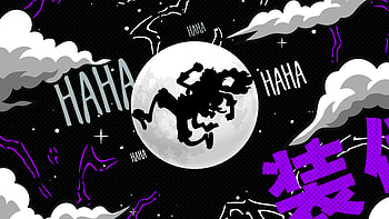 One piece luffy gear 5, jumping next to the moon., Monkey D. Luffy, Gear 5 (One Piece), Anime HD wallpaper