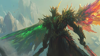 Epic Fantasy Knight, fantasy, fantasy knight, nature, Mythical, landscape, fantasy landscape HD wallpaper