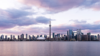 Toronto Skyline, Timelapse Sequence HD wallpaper