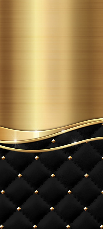 Luxury Gold Emboos, beige, beautiful, premium, black, metal, leather, Golden HD phone wallpaper