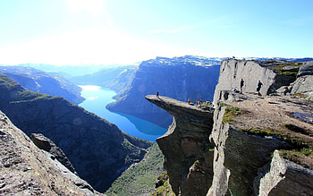 Trolltunga spectacle, Norwegian natural charm, Outdoor adventure, Bucket list destination HD wallpaper