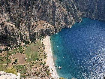 butterfly-valley,fethiye,turkey, sea, summer, butterfly valley, fethiy, holiday, turkey HD wallpaper