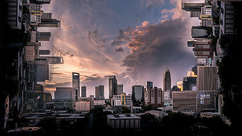 Inception, Dreams within dreams, Cityscapes, World bending HD wallpaper