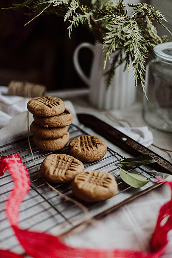 Food, Desert, Cookies, Brown, Cookery, Cooking HD phone wallpaper