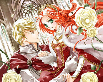 .:❤Love Of My Life❤:., orange hair, blonde, jewelry, nice, fur, cg, petals, flower, couple, maiden, short hair, passion, blonde hair, female, blossom, handsome, sexy, sweet, gorgeous, hot, girl, adore, amour, woman, jewel, anime girl, tiara, mantle, anime, pretty, romantic, realistic, glove, gemstone, lover, partner, necklace, cute, dress, long hair, royalty, beauty, rose, crown, lady, gems, cape, male, coat, divine, beautiful, romance, elegant, boy, love, women, gown HD wallpaper