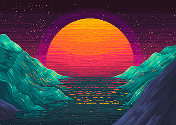 Valley 8 Bit , 8-bit, artist, digital-art, artwork HD wallpaper