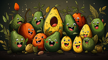 Avocado Delight - AI Art, AI Art, food, avocado HD wallpaper