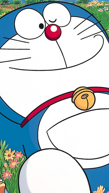 Shinchan And Doraemon, Garden Background HD phone wallpaper