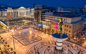 Skopje city background, 93293, Balkana HD wallpaper