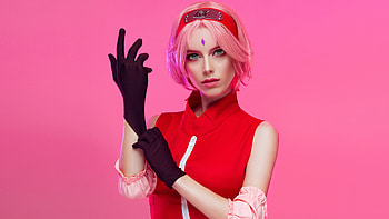 Sakura Haruno From Naruto Cosplay, sakura-haruno, naruto, anime, anime-girl, cosplay, behance, girls HD wallpaper