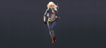 Urban, minimal, artwork, supergirl HD wallpaper