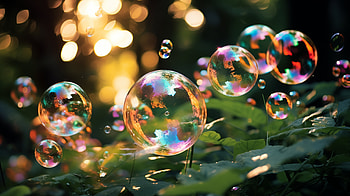 Enchanting Bubble Bliss, bubble HD wallpaper