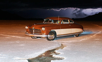 1949 Hudson On The Bonneville Salt Flats, tuning, classic, hudson, car HD wallpaper