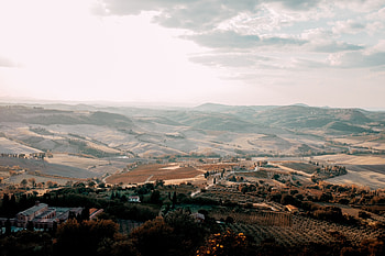 Landscape, Nature, Italy, View From Above, Fog, Commune, Montone HD wallpaper