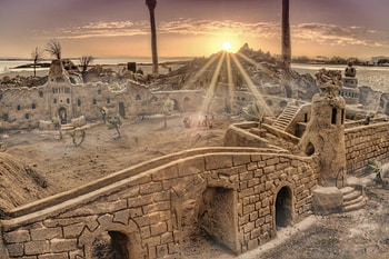 Sand Castle, sand, castle, sun, beach HD wallpaper