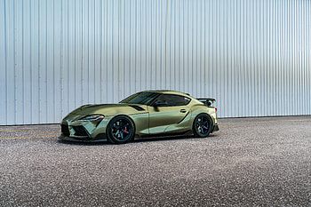 Toyota Supra Mk5 Matt Millienum Jade, toyota-supra, toyota, cars HD wallpaper