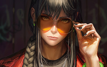 Fantasy Femme: Bold Gaze in, fantasy, woman HD wallpaper