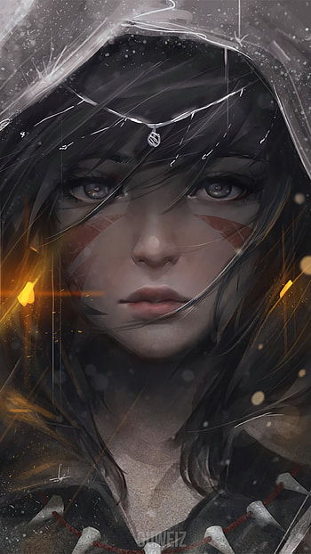 Hood, fantasy, woman HD phone wallpaper