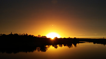 Sunset At Dark Evening , sunset, evening, nature HD wallpaper