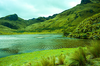 Nature, Grass, Mountains, Lake, Lagoon HD wallpaper