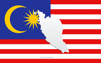Malaysia map silhouette, Flag of Malaysia, silhouette on the flag, Malaysia, 3d Malaysia map silhouette, Malaysia flag, Malaysia 3d map HD wallpaper