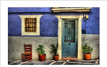 villajoyosa, villa, flowers, vases, windows HD wallpaper