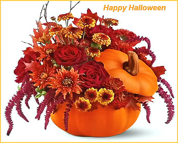 To D.N. friends, halloween, yellow, red, pumpkin, flowers, orange, gold HD wallpaper