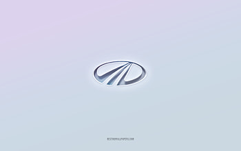 Mahindra logo, cut out 3d text, white background, Mahindra 3d logo, Mahindra emblem, Mahindra, embossed logo, Mahindra 3d emblem HD wallpaper