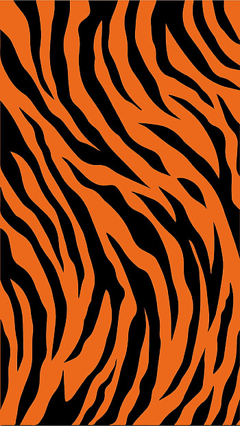Tiger Pattern, orange, samsung, oppo, black HD phone wallpaper