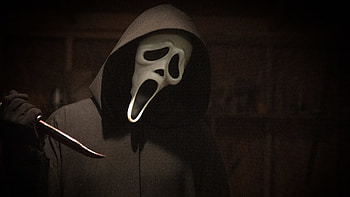 Jenna Ortega Ghostface Neve Campbell Courteney Cox Dylan Minnette David Arquette Scream (2022) HD wallpaper