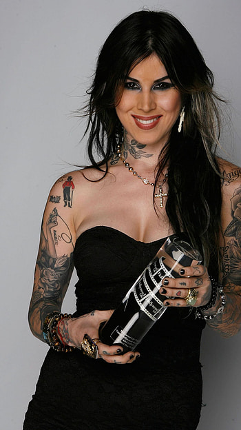 Kat von D, tattooed, beauty HD phone wallpaper