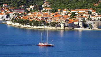 Korcula, Seaside towns, Scenic beauty, Ocean charm HD wallpaper