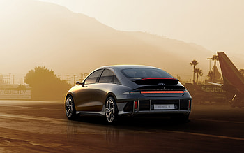 2023, Hyundai Ioniq 6, rear view, exterior, electric cars, new black Ioniq 6, Korean cars, Hyundai HD wallpaper